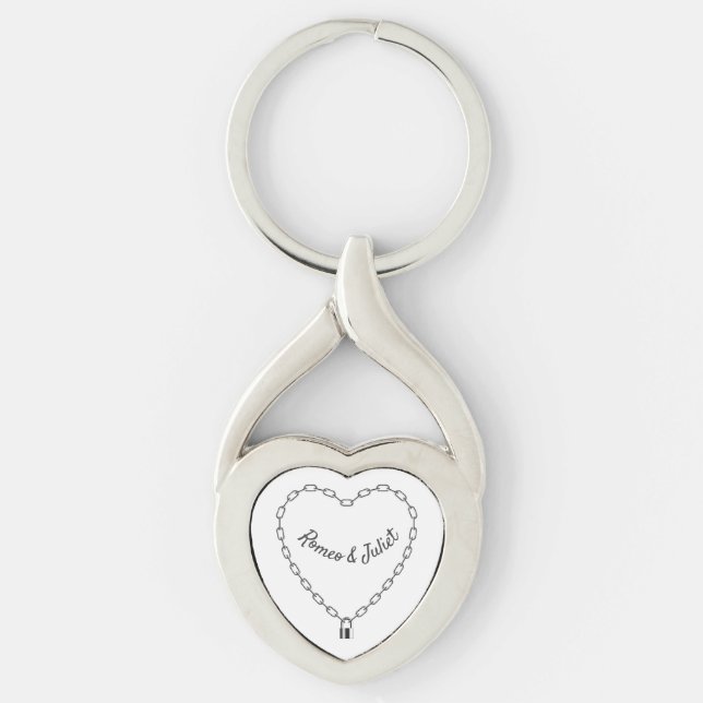 Locked Heart Keychain (Front)
