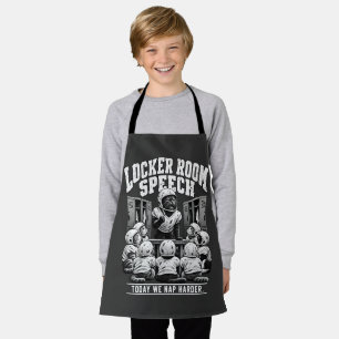 Locker Room Speech Vintage Football Cats Copy tit Apron