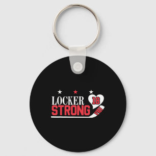 Locker Strong 18 Hockey  Key Ring