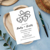 Locket Illustration Heart Locket Engagement Party