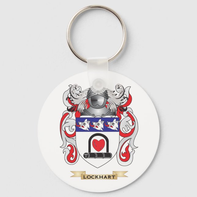 Lockhart Coat of Arms (Family Crest) Key Ring (Front)