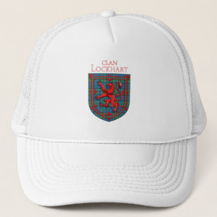 Lockhart Tartan Scottish Plaid Lion Rampant Trucker Hat