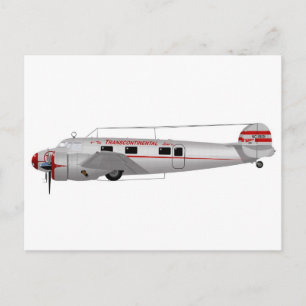 Lockheed 12A Electra Postcard