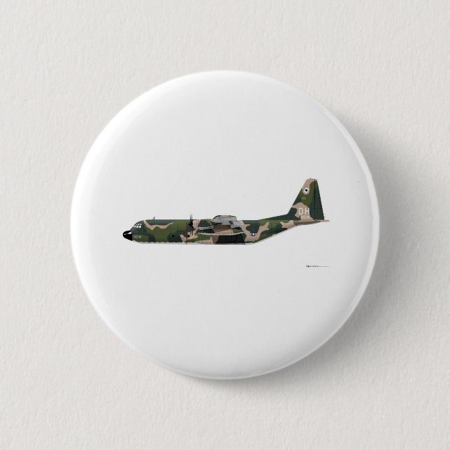 Lockheed C-130 Hercules Vietnam 6 Cm Round Badge (Front)