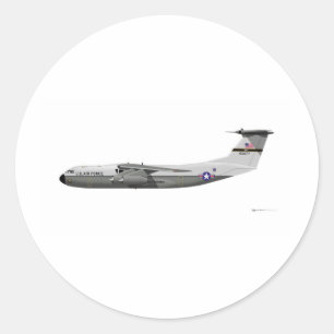 Lockheed C-141A Starlifter Classic Round Sticker