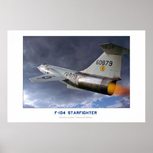 Lockheed F-104 Starfighter Poster