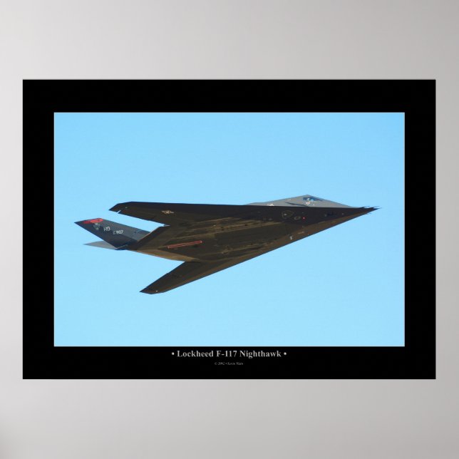 Lockheed F-117 Nighthawk Poster (Front)