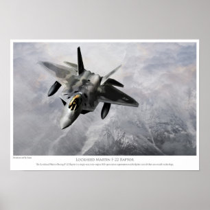 Lockheed Martin F-22 Raptor Poster