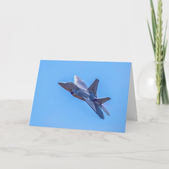 Lockheed Martin F-22A Raptor Thank You Card (Front)