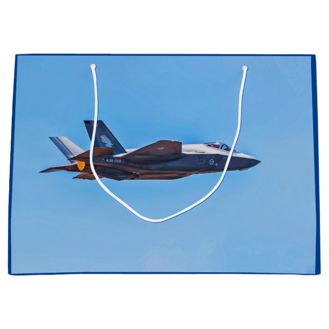 Lockheed Martin F-35A Lightning II Large Gift Bag (Front)