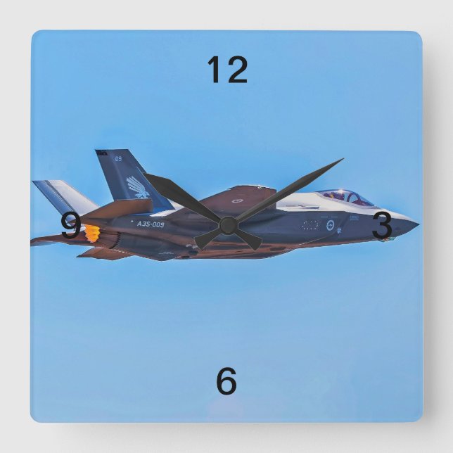 Lockheed Martin F-35A Lightning II Wall Clock  (Front)