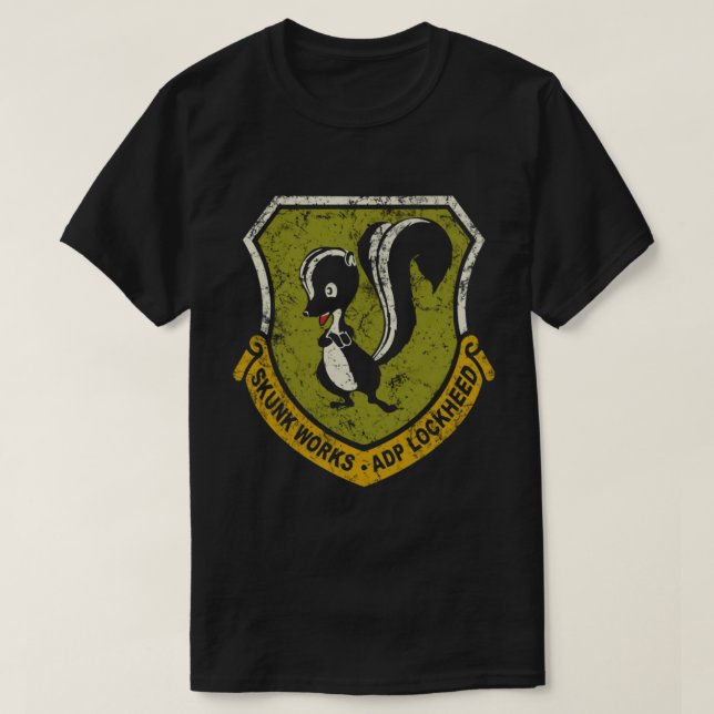 Lockheed Martin Skunk Works Vintage Logo 77   T-Shirt (Design Front)