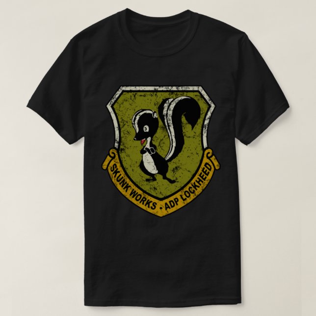 Lockheed Martin Skunk Works Vintage Logo   T-Shirt (Design Front)
