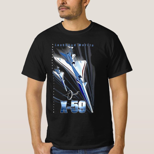 Lockheed Martin X-59 Quesst QueSST Supersonic Airc T-Shirt (Front)