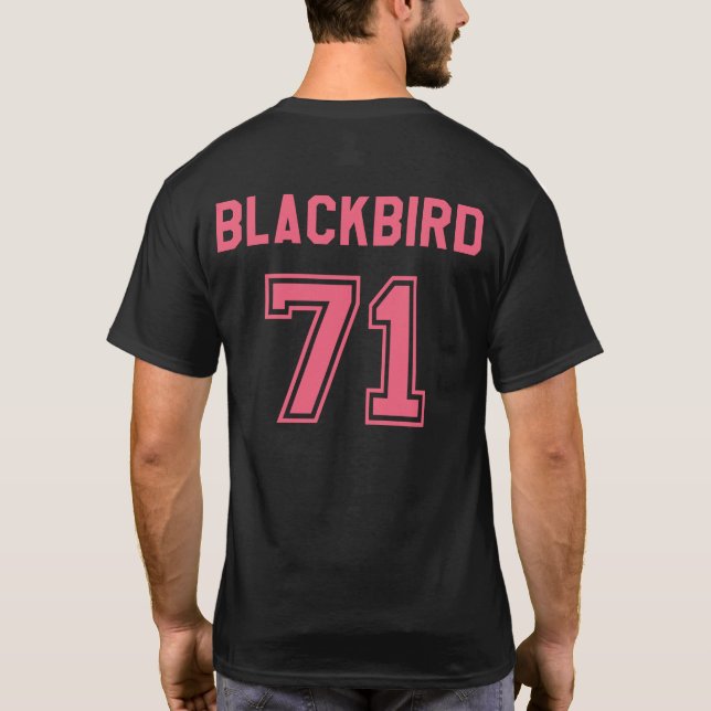 Lockheed SR-71 Men's T-shirt w/ Back Print – Pink (Back)