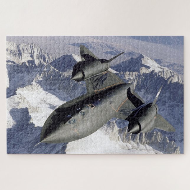 Lockheed SR-71B Blackbird Jigsaw Puzzle (Horizontal)