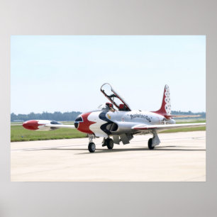 Lockheed T-33 Shooting Star At shaw AFB. Poster