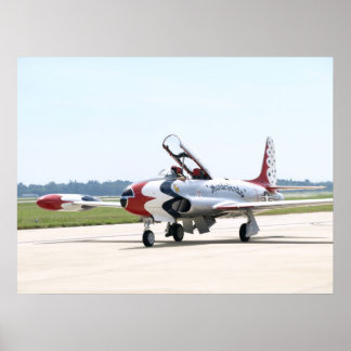 Lockheed T-33 Shooting Star At shaw AFB. Poster