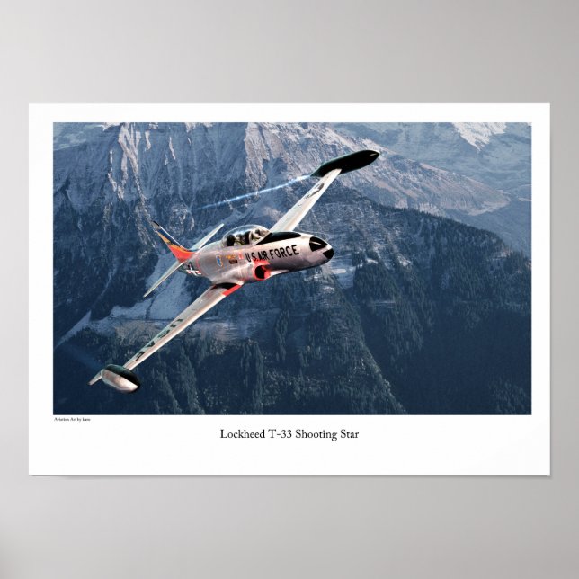 Lockheed T-33 Shooting Star Poster (Front)