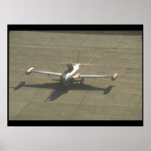 Lockheed T-33 Trainer landing_Military Aircraft Poster