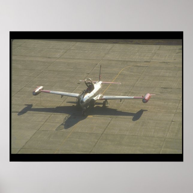 Lockheed T-33 Trainer landing_Military Aircraft Poster (Front)