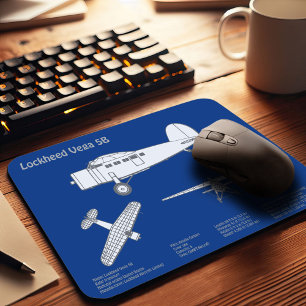 Lockheed Vega 5B - Aeroplane Plans ABD Mouse Pad