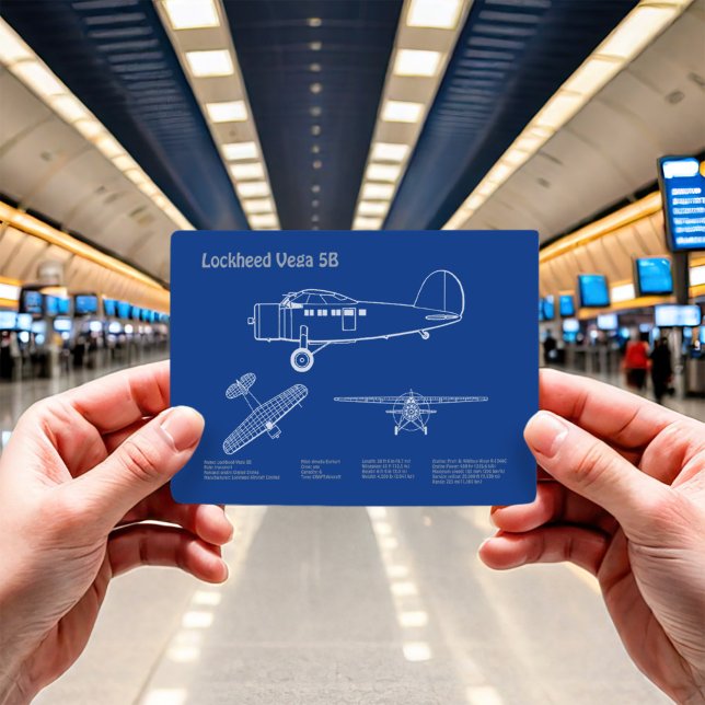 Lockheed Vega 5B - Aeroplane Plans AD Postcard (Creator Uploaded)