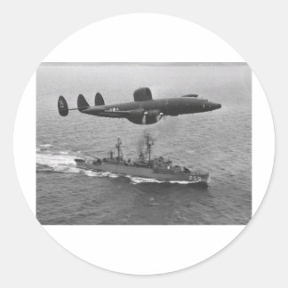 Lockheed WV-2 Super Constellation Classic Round Sticker
