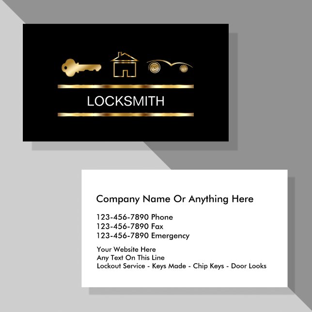 Locksmith Business Cards (Creator Uploaded)
