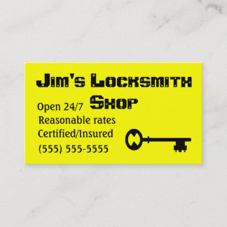 Locksmith business cards