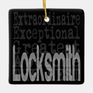 Locksmith Extraordinaire Ceramic Ornament