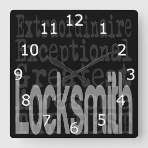 Locksmith Extraordinaire Square Wall Clock