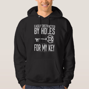 Locksmith Holes For My Key Keyhole Opener Lock Pic Hoodie