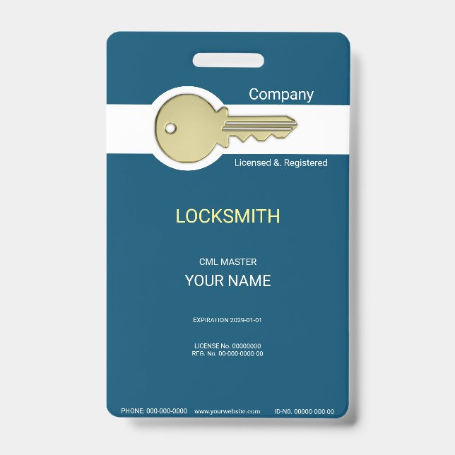 Locksmith ID Badge (Front)