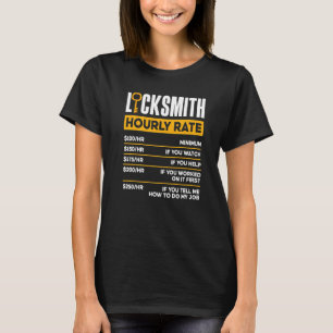 Locksmith Lockpicking Locksmith Hourly Rate Premi T-Shirt