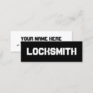 LOCKSMITH MINI BUSINESS CARD