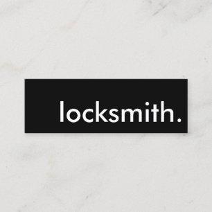 locksmith. mini business card