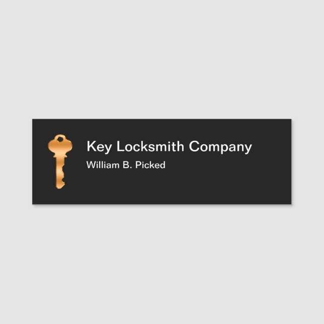 Locksmith Professional Employee Name Tag (Front)