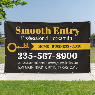 Locksmith Professional Services Brand Logo Banner