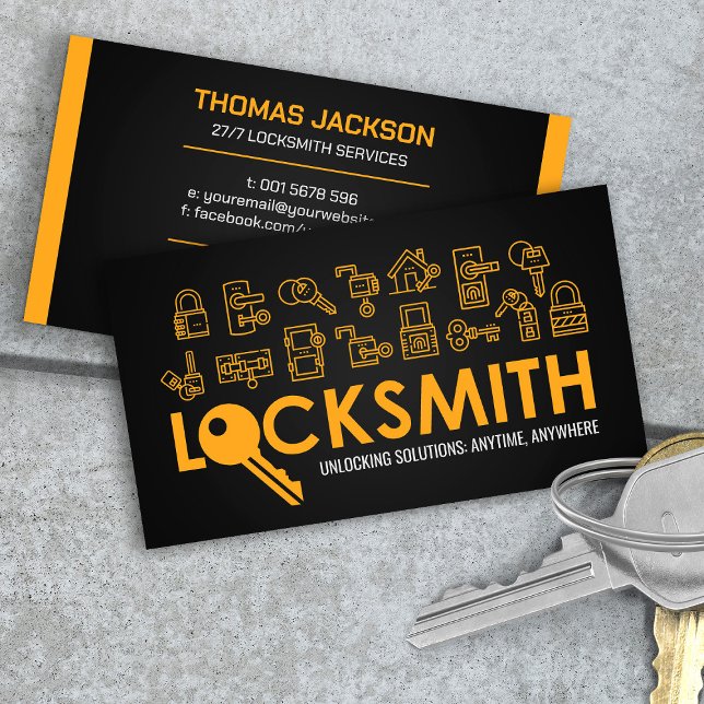 Locksmith Services Business Card (Creator Uploaded)