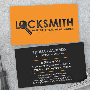Locksmith Services Business Card