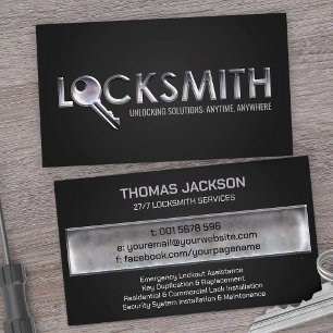 Locksmith Services Business Card