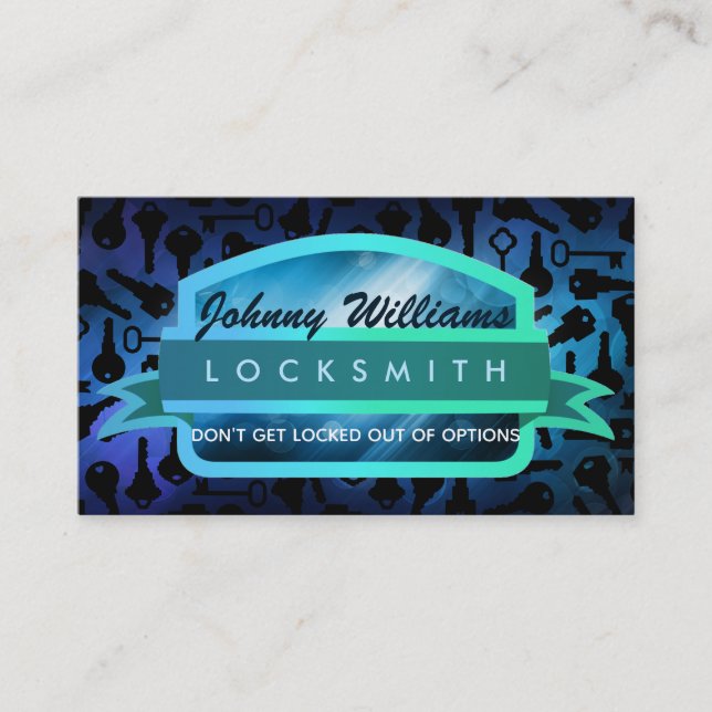 Locksmith Slogans Business Cards (Front)