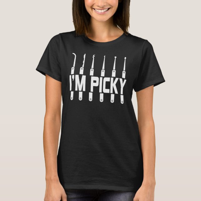 Locksmith Tool Key Maker Lock Picker Technician Lo T-Shirt (Front)