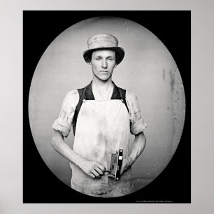 Locksmith with Tools Daguerreotype 1852 Poster