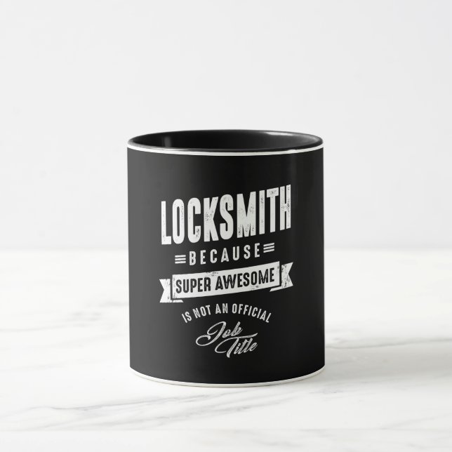 Locksmith Work Job Title Gift Mug (Center)