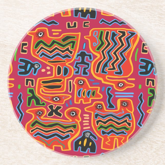 Loco Pajaros con Dos Cabezas Coaster (Front)