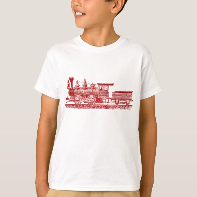 Locomotive 02 - Ruby Red T-Shirt (Front)