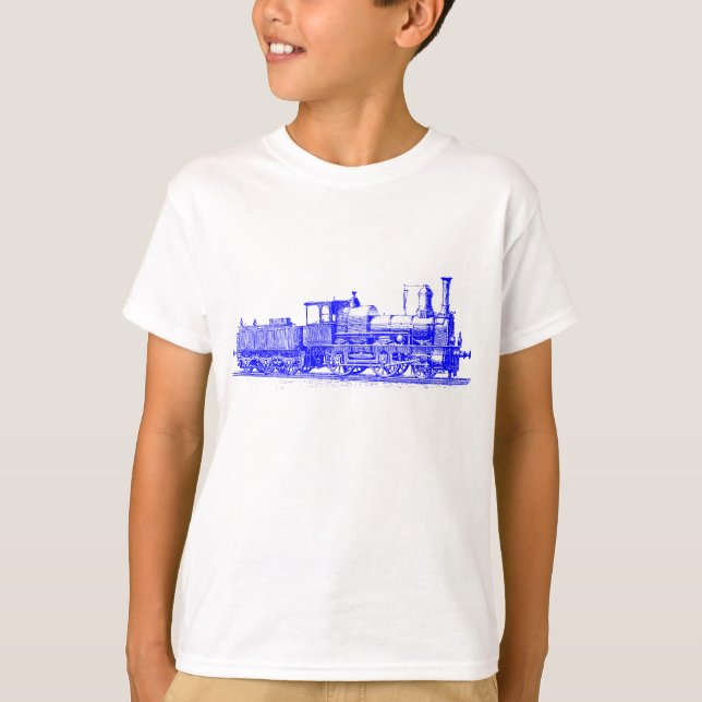 Locomotive - Blue T-Shirt (Front)