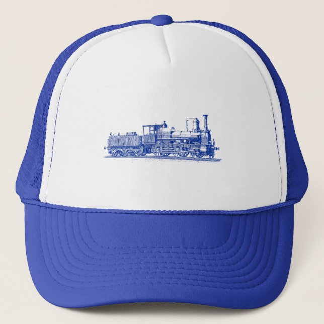 Locomotive - Navy Blue Trucker Hat (Front)